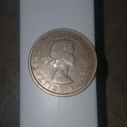 Canada 1957 Silver $1 Dollar Coin Queen Elizabeth II Canoe Design