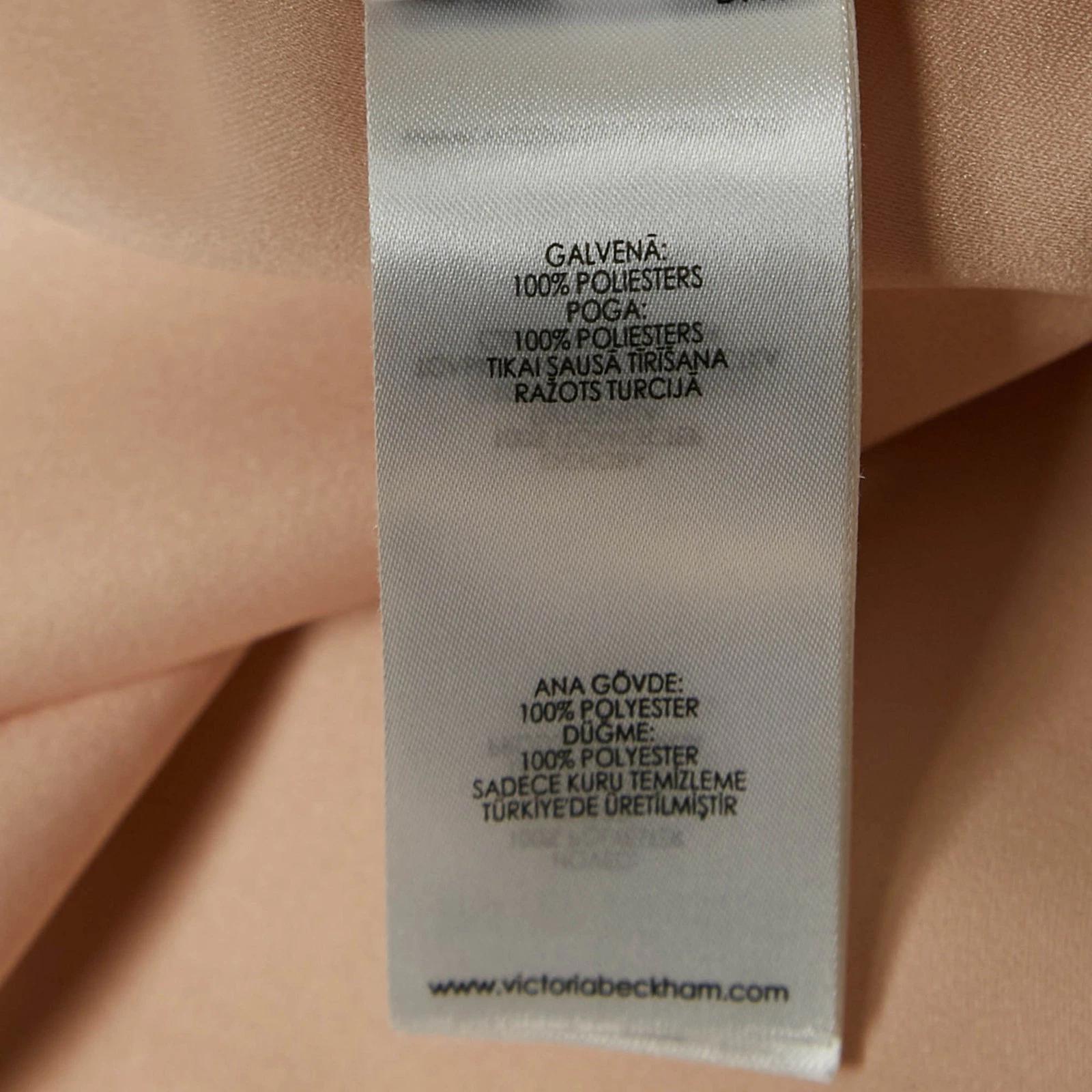 UNDERCOVER Abito corto Victoria Victoria Beckham arancione con bottoni davanti allacciato in vita M