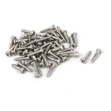 M2.2x9.5mm Stainless Steel Phillips Round Pan Head Self Tapping Screws 50pcs