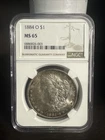 New Listing1884 O NGC MS65 - Silver Morgan Dollar $1 US Coin EDGE TONING