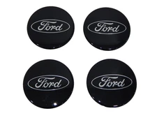 Set of 4 New OEM 2015-2025 Ford 2.5" Wheel Center Cover Cap Black FL3Z-1130-L