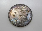 1897-S $1 MORGAN SILVER ONE DOLLAR BU TONED