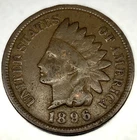 1896 Indian Head Cent Penny Good Condition 1c One Cent US Coin- 2517