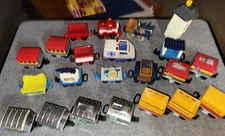 22  pc Lot GeoTrax Rail Road Train  Fisher Price Mattel