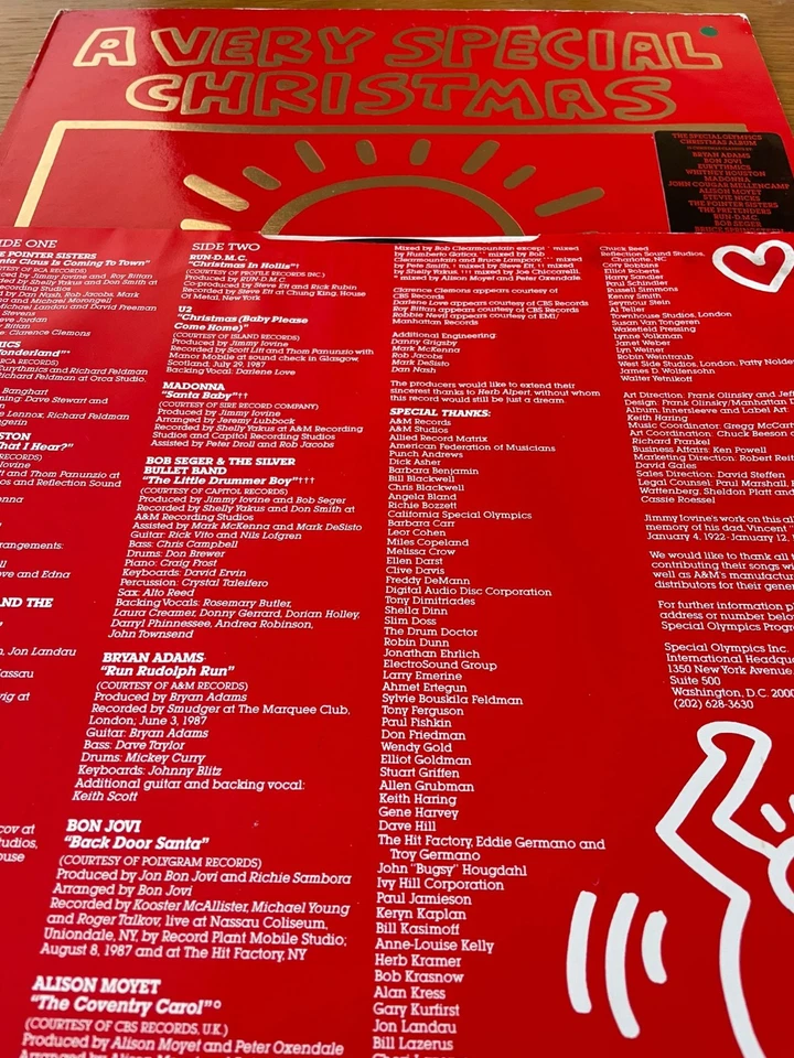 A Very Special Christmas - Run D.M.C. * Madonna * Bon Jovi * U2 * UK 1987 LP - Image 3 of 4