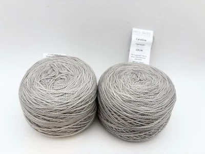 Lot of 2 Miss Babs Caroline Fleur de Sel Merino Cashmere Fingering 400yds - Photo 1/4