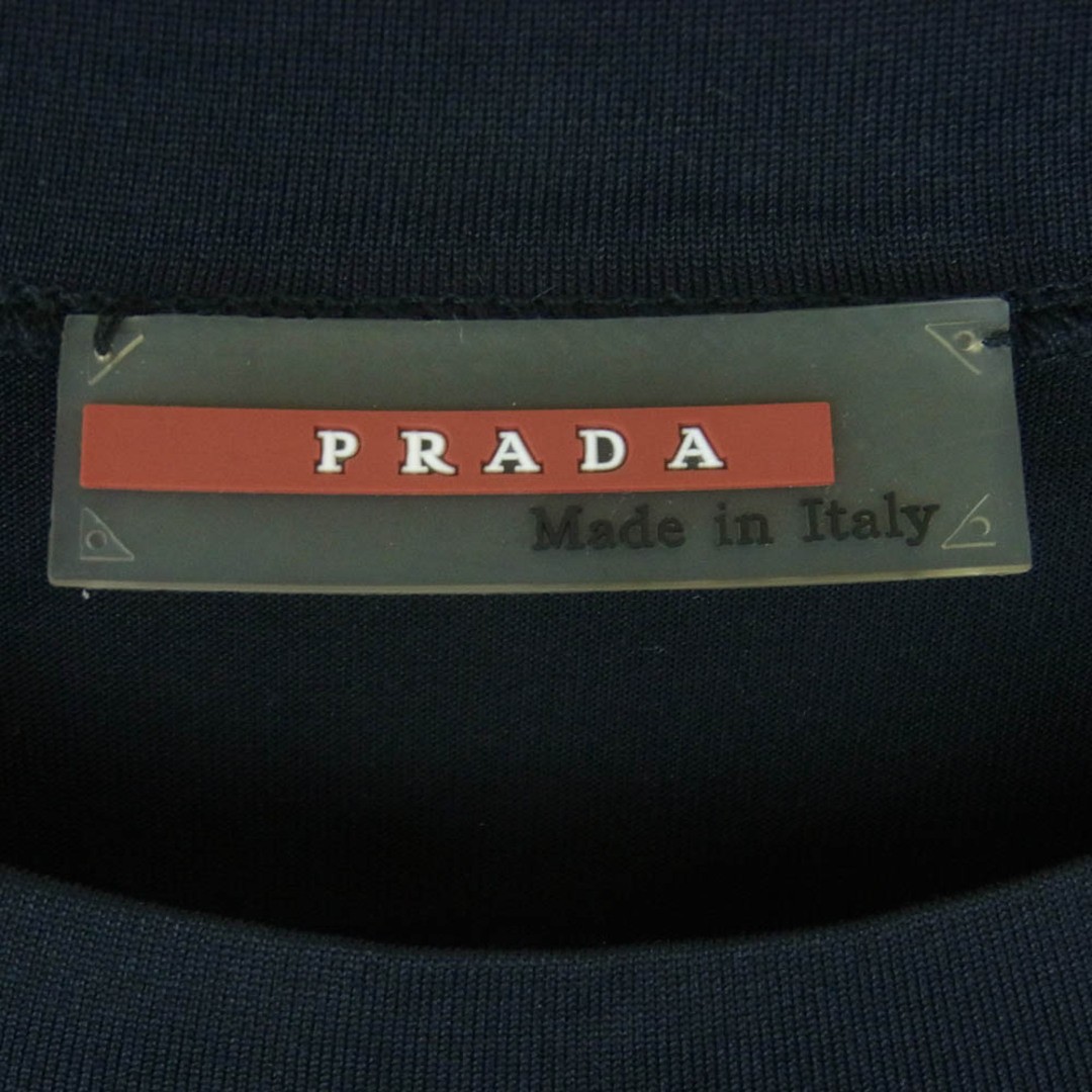PRADA SPORTS Back Zip Pocket Rubber Logo Stretch Short Sleeve Used LIFE-0 thumbnail 4