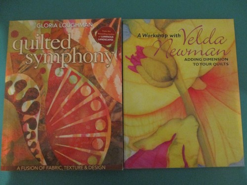 Quilt Books Lot of 2 Newman Adding Dimension Quilted Symphony Loughman