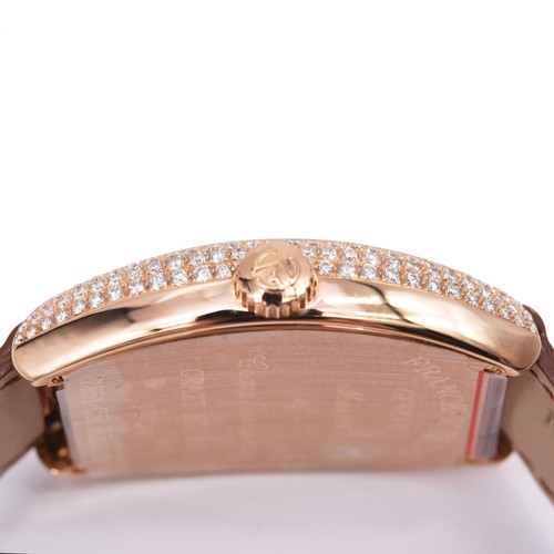 Franck Muller Crazy Hours 7851 CH D REL 5N 18K Rose Gold Diamond Ladies Watch - Picture 9 of 11
