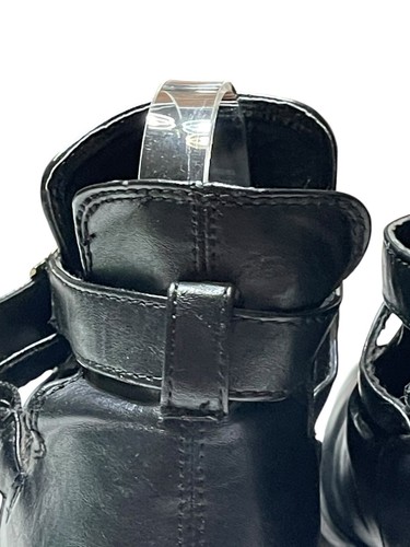 MOSAICO.Women Strap With Buckle Black Ankle Boots Size 7 - Picture 10 of 13