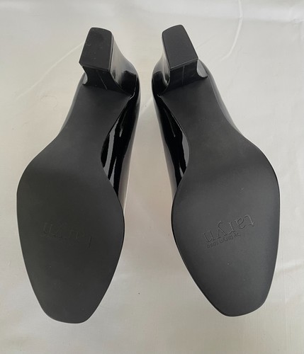 Taryn by Taryn Rose FANCY Black/White Patent Leather High Heel Pumps Size 8.5M - Picture 10 of 15