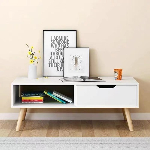 TV Stand Entertainment Unit with Storage Drawer and Coffee Table side table - Picture 6 of 9