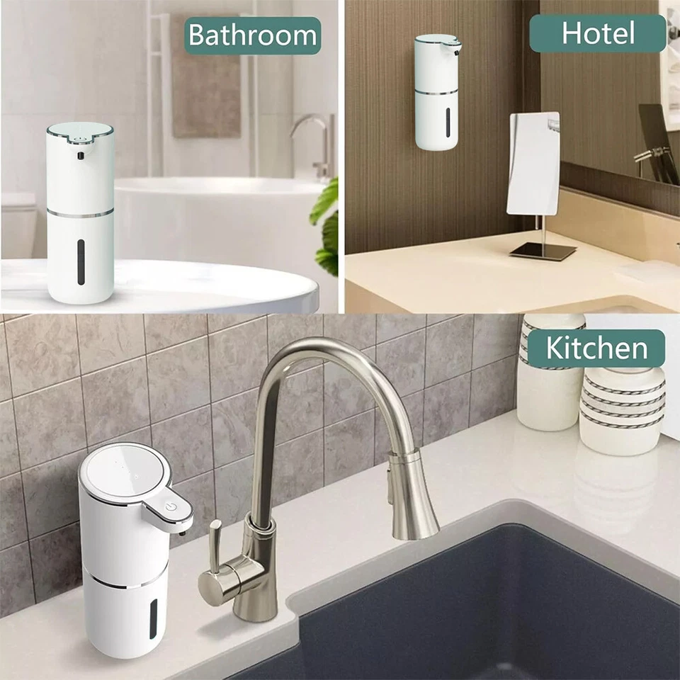 Automatic Foaming Soap Dispenser 400ml Bathroom Soap Wash Hands Foam Touchless - image 2 of 4