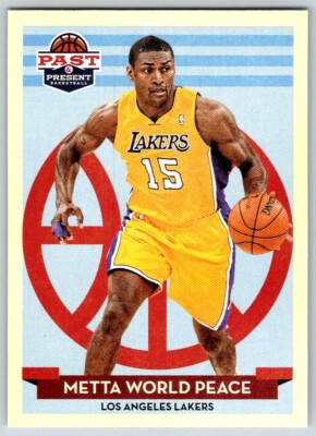 2012-13 PANINI PAST & PRESENT METTA WORLD PEACE LOS ANGELES LAKERS #133