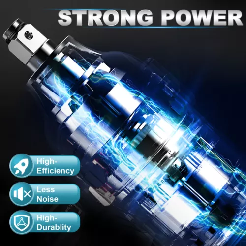 Avvitatore a Percussione a Batteria 300Nm Avvitatore Elettrico a Percussione Auto Cambio Pneumatici DE - Foto 6 di 11