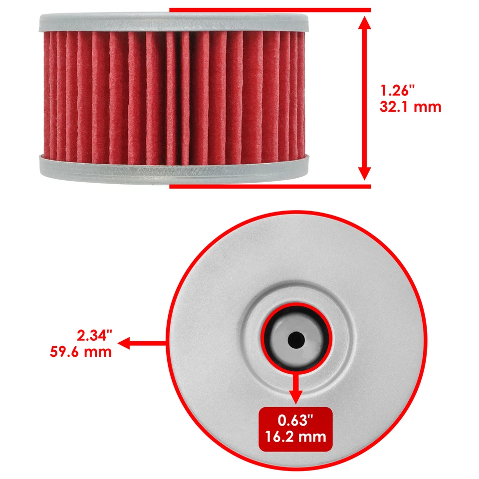 Oil Filter for Suzuki GN400 1980 1981 1982 2-Pack Foto 2 de 4