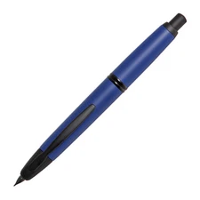 Pilot Vanishing Point Fountain Pen in Matte Blue & Black Accents - 18K Medium
