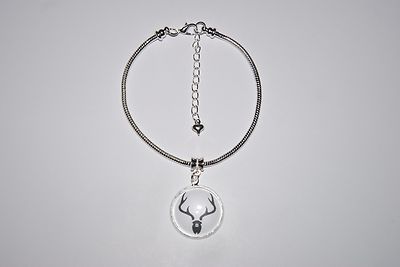 Gesperrt Hirsch Ehemann Anhänger Euro Fußkettchen Fußkette Schmuck Hotwife BBC Stier