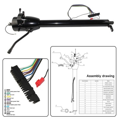 LR GM 28'' Tilt AT Automatic Style Steering Column Universal for GM Cars