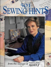 Sewing with Nancy: 501 Sewing Hints - 144 Pages Hardcover Book FREE Shipping USA