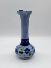 Tonala Mexican Blue Pottery Vase