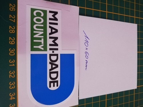 Metro Dade Miami Vice Aufkleber Crockett Tubbs ID Card Don Johnson - Bild 3 von 3