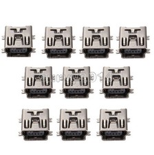 50PCS Mini USB SMD 5 Pin Female Mini B Socket Connector Plug