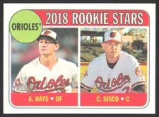 2018 Topps Heritage Chance Sisco/Austin Hays Rookie #66