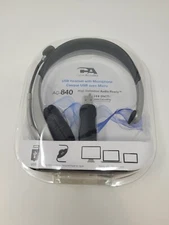 Cyber Acoustics AC-840 USB Connector Single Ear Internet Communication Mono Head