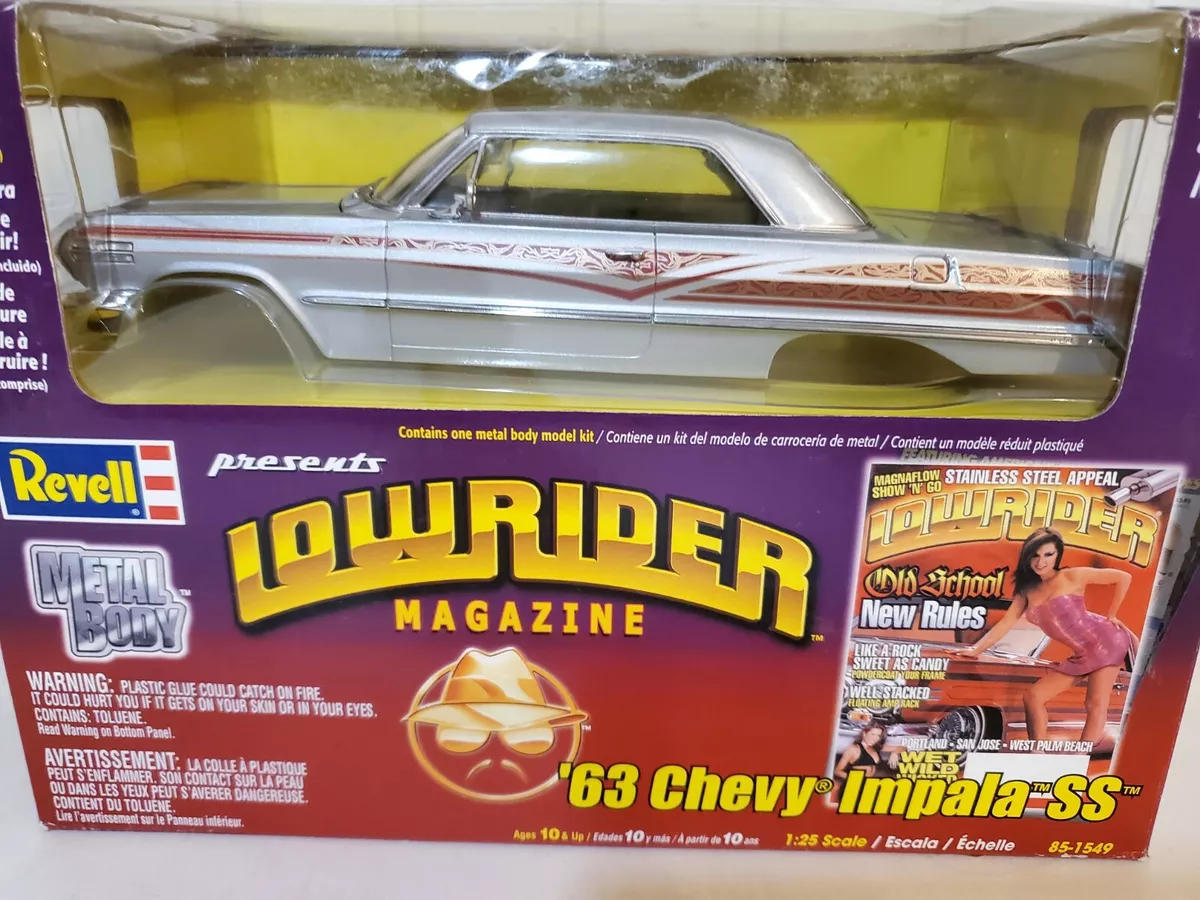 Revell 1963 Chevy Impala SS Lowrider Magazine 1:25 Scale Diecast Model Car  Kit