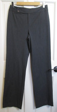 Nine West Gray Dress Pants Womens Size 6 30x32 Stretch Straight Leg 60-34381