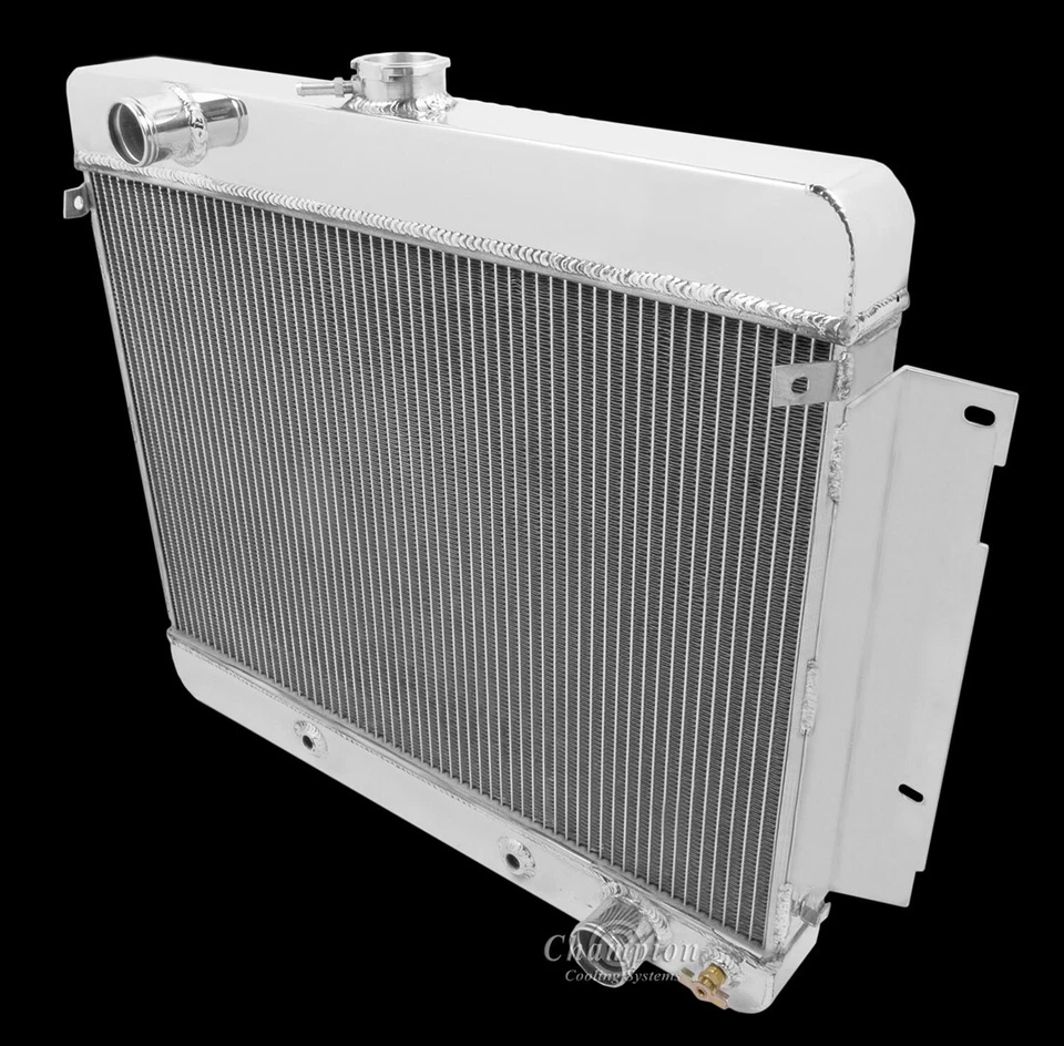 RADIADOR DE ALUMINIO CHAMPION 4 FILAS 1969 1970 CAPRICE IMPALA BEL AIR CHEVY GM CARS Foto 3 de 4