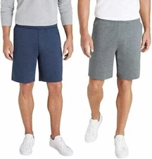 Eddie Bauer Mens 2-Pack Lounge Shorts, Navy/Grey, Black/Lt Gray, Pick Your Size