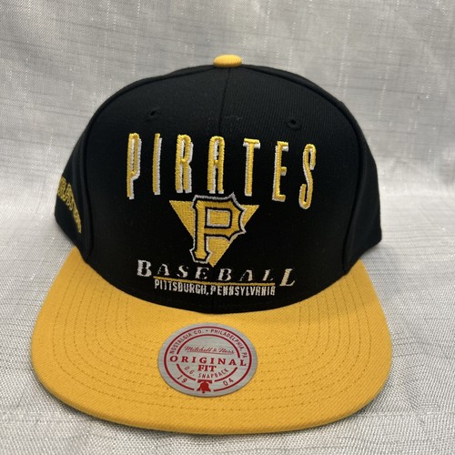 Mitchell & Ness Pittsburgh Pirates Away Coop 2 Tone Adjustable Snapback Hat Cap