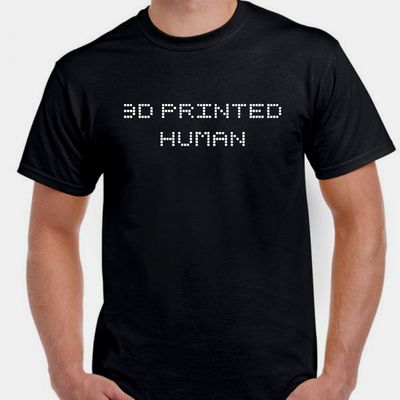 3-D Printed Human Computers Tech Geek Nerd  Printing Printer T shirt