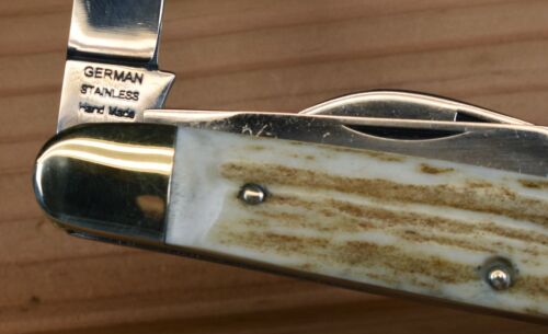 BUCK CREEK HAND MADE GERMANY BC-CE 214DS LARGE STAG BENT CONGRESS KNIFE 2007 - Picture 22 of 22