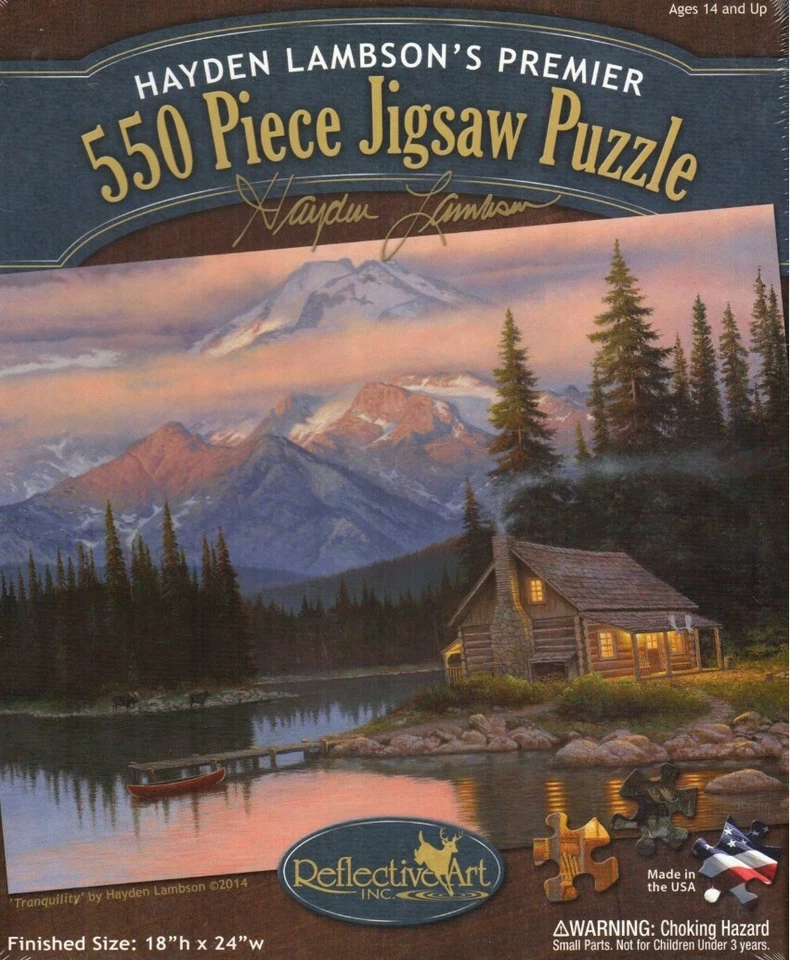 Hayden Lambson's Premier 550 Piece Jigsaw Puzzle Tranquility New in Sealed Box - Image 2 of 4