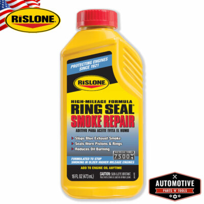 Rislone Motor Ring-Dichtungs-Stop Rauch Öl-Repair 473ml High Mileage