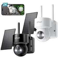 ieGeek Outdoor Wireless Solar Security Camera Home 2K WIFi Battery CCTV System