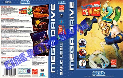 Earthworm Jim 2 en boîte - MD - Jeu Occasion Pas Cher