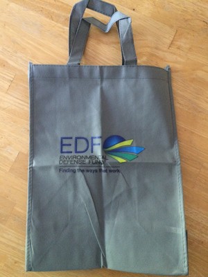 Environmental Defense Fund Tote Shopping Bag EDF Eco Friendly Recycled Reusable