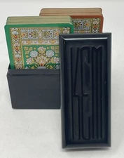 2-Pack Green 606 Congress Playing Cards  In KEM Black Bakelite Case No Jokers