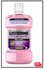 Listerine Total Care Alcohol-Free Anticavity Fluoride Mouthwash, 6 Benefit Oral