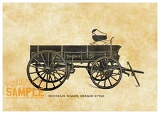 The Bain (1902) Mountain Wagon Oregon Style * Quality Art Print * Horse Drawn