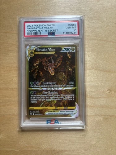 Giratina VSTAR GG69/GG70 Crown Zenith: Galarian Gallery PSA 10 Secret Rare Card