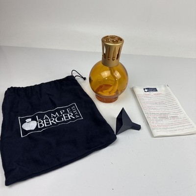 LAMPE BERGER MARIGOLD GLASS CATALYTIC FRAGRANCE LAMP BOWL + BURNER WICK NEW