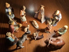 Hummel Goebel 13 pc Nativity Figurine Set 214, 1951 W Germany