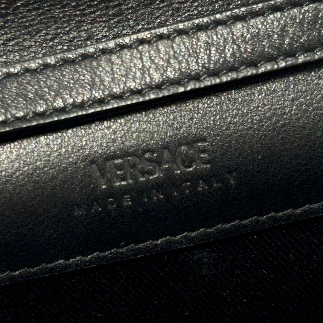 Versace Medusa Biggie Mini Bag Black Leather Shoulder Crossbody Used thumbnail 9