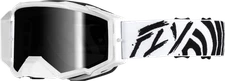 ZONE ELITE GOGGLE BLACK/WHITE W/ BLACK MIRROR/SMOKE LENS
