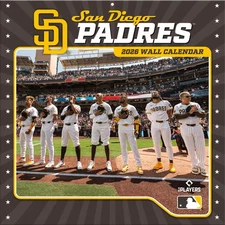 Turner Licensing,  MLB San Diego Padres 2026 Wall Calendar, 12'' X 12'', 12-Mont